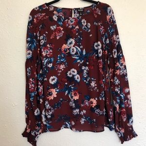A.n.a floral blouse size XL